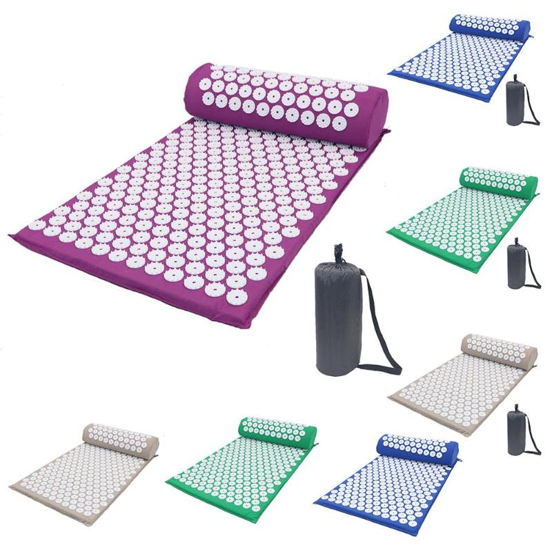 Akupressur-Yogamatte & Massagekissen-Set