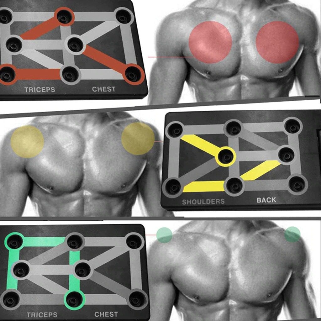 9-in-1 Liegestützbrett – Heimtraining