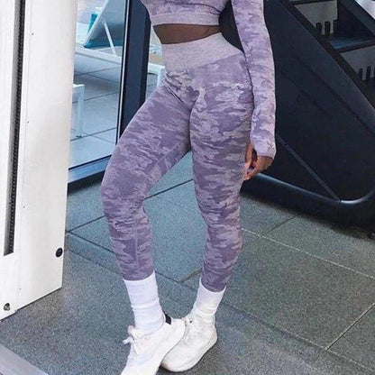 Fitness-Leggings mit hoher Taille – Damen