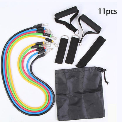 11-teiliges Widerstandsband-Trainingsset