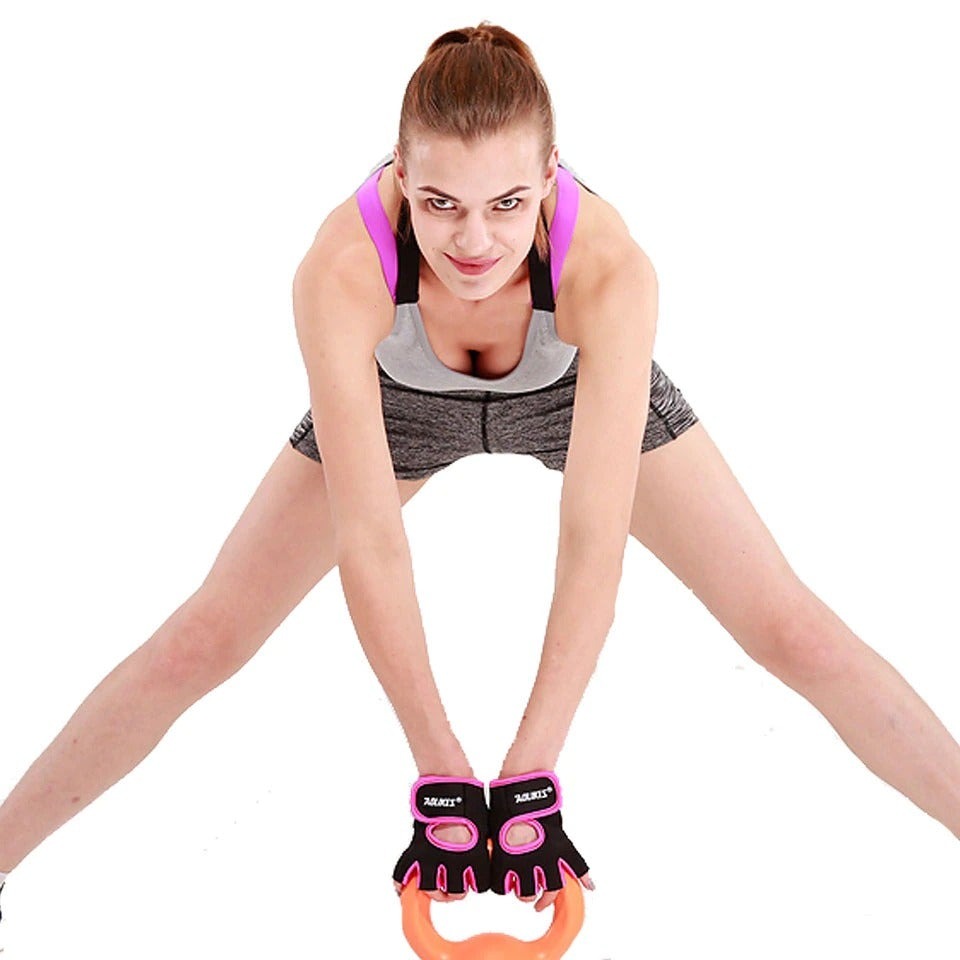 Rutschfeste Halbfinger-Fitnesshandschuhe