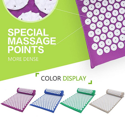 Akupressur-Yogamatte &amp; Massagekissen-Set