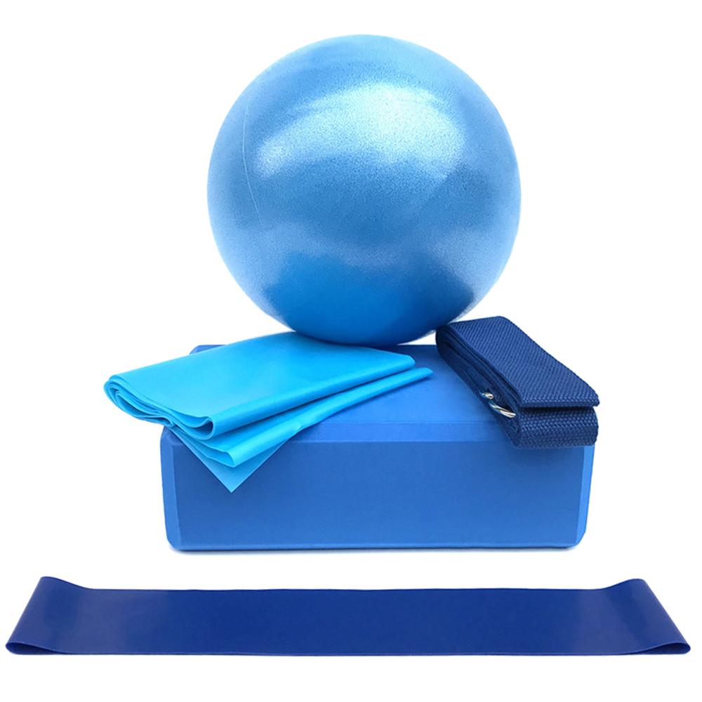 5-teiliges Yogaball- und Blockset